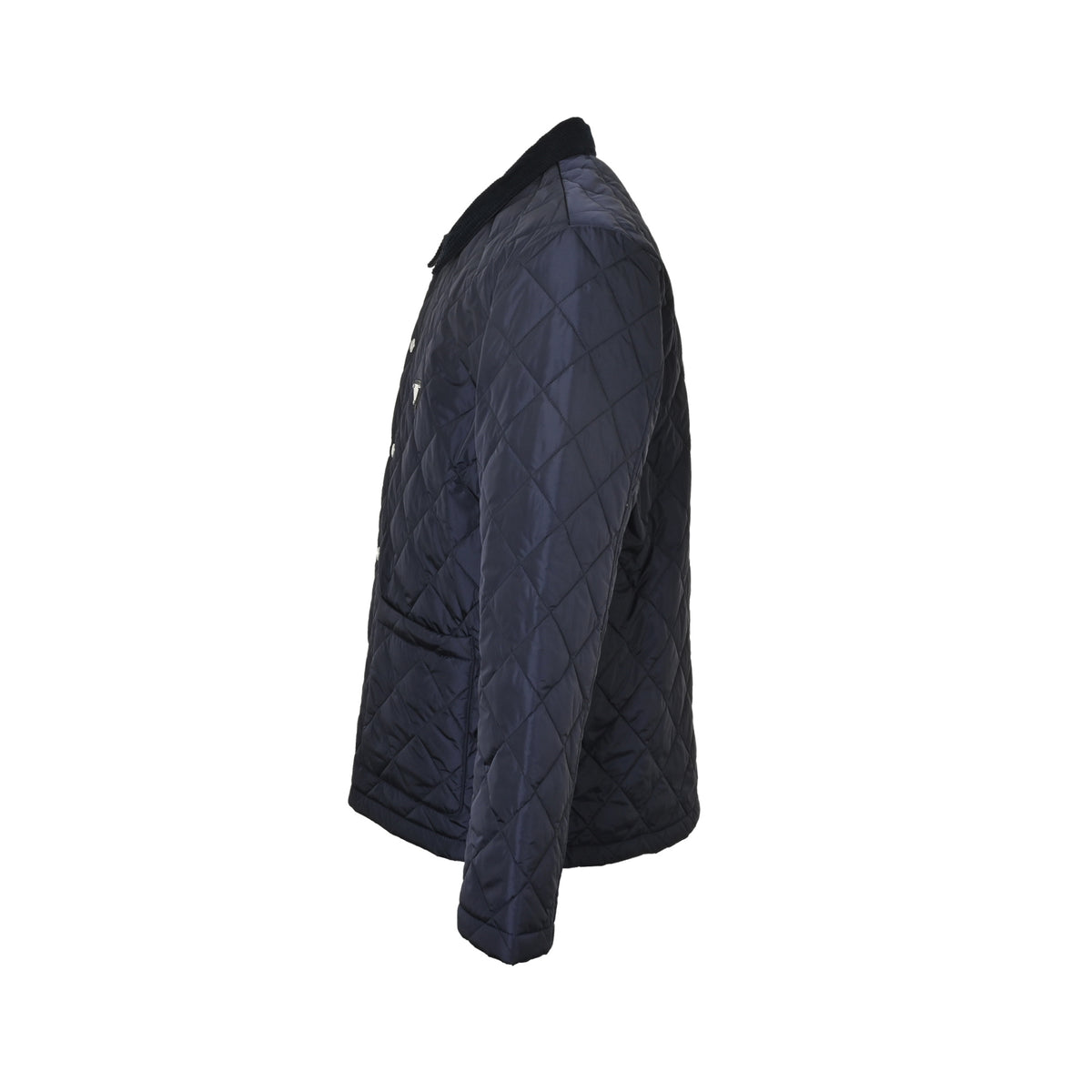 Prada corduroy collar triangle lapel padded jacket