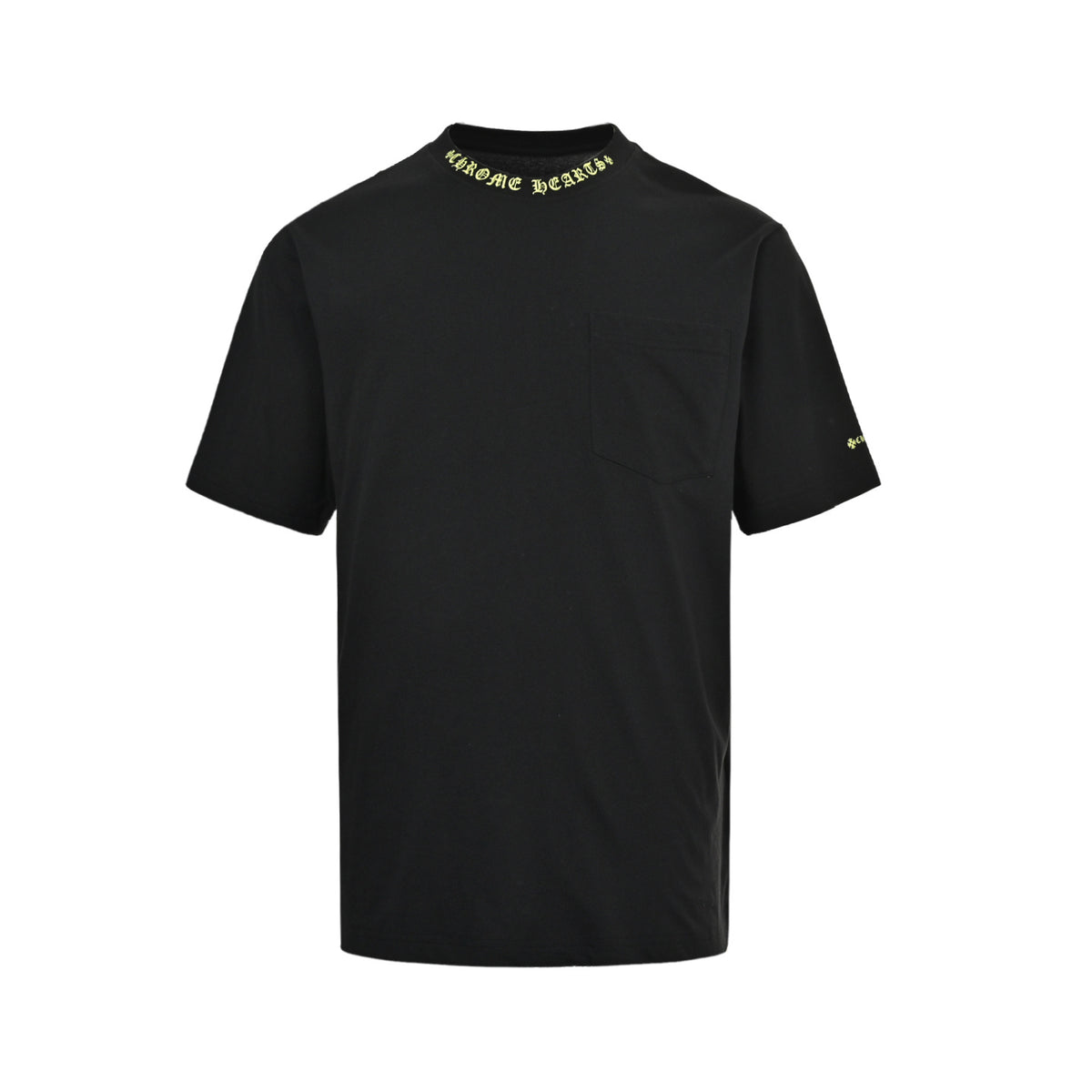 Chrome Hearts/Chrome Heart Sanskrit letter printed short sleeve collar
