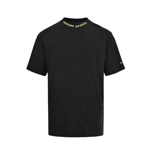 Chrome Hearts/Chrome Heart Sanskrit letter printed short sleeve collar