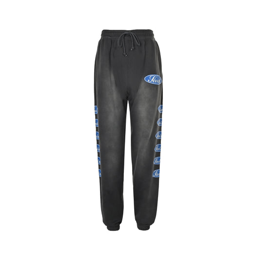 SAINT MICHAEL blue label barrage print trousers
