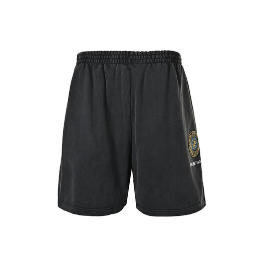 Balenciaga 25ss Manchester United badge embroidered shorts