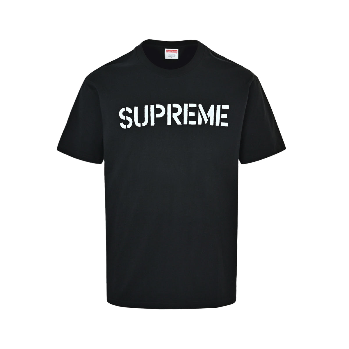 Supreme distressed letter print short sleeves