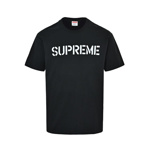 Supreme distressed letter print short sleeves