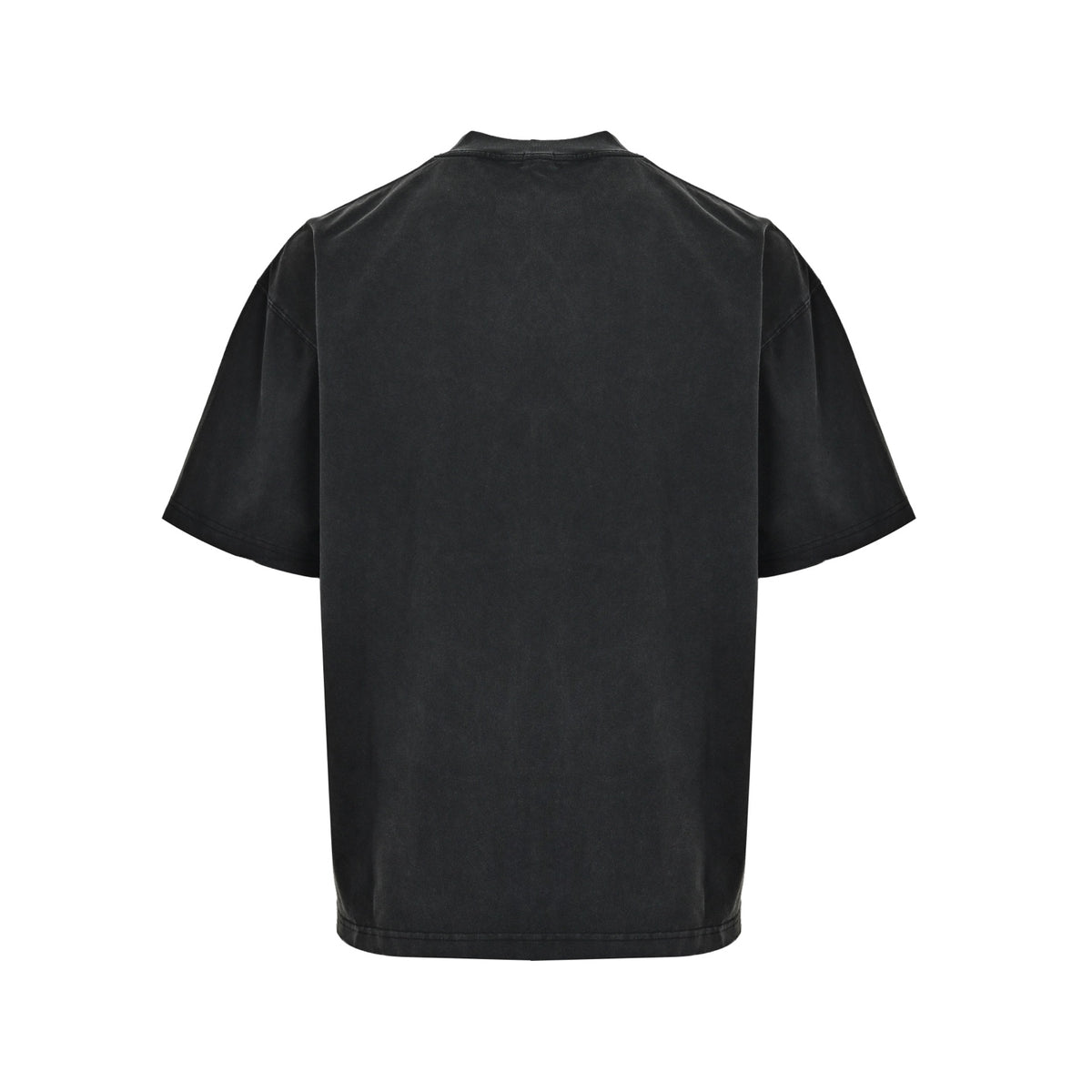 We11 Done reverse logo printed washed short sleeves