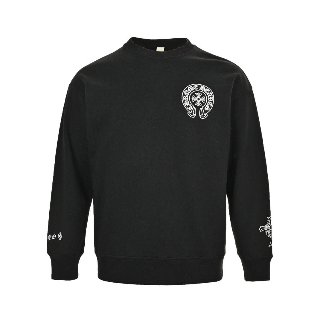 Chrome Hearts/Chrome Heart 24Fw classic logo printed round neck sweatshirt