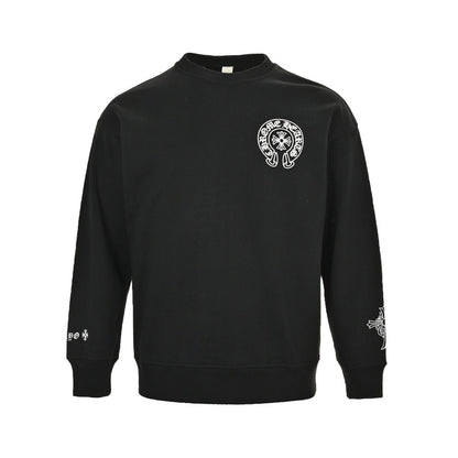 Chrome Hearts/Chrome Heart 24Fw classic logo printed round neck sweatshirt