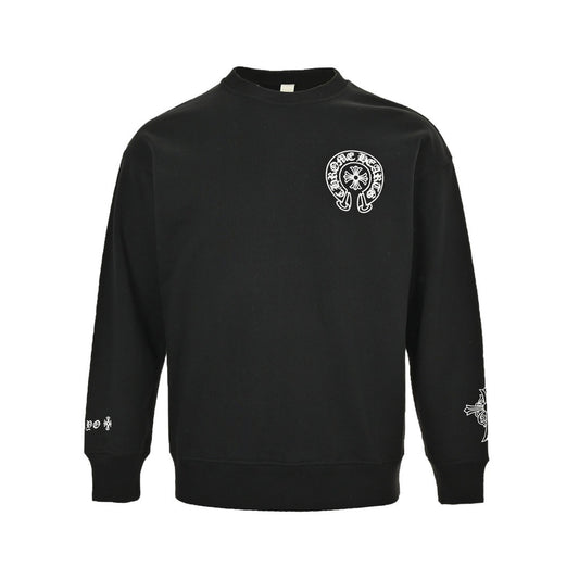 Chrome Hearts/Chrome Heart 24Fw classic logo printed round neck sweatshirt