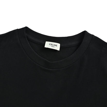 Celine wheat ear embroidery logo short sleeves