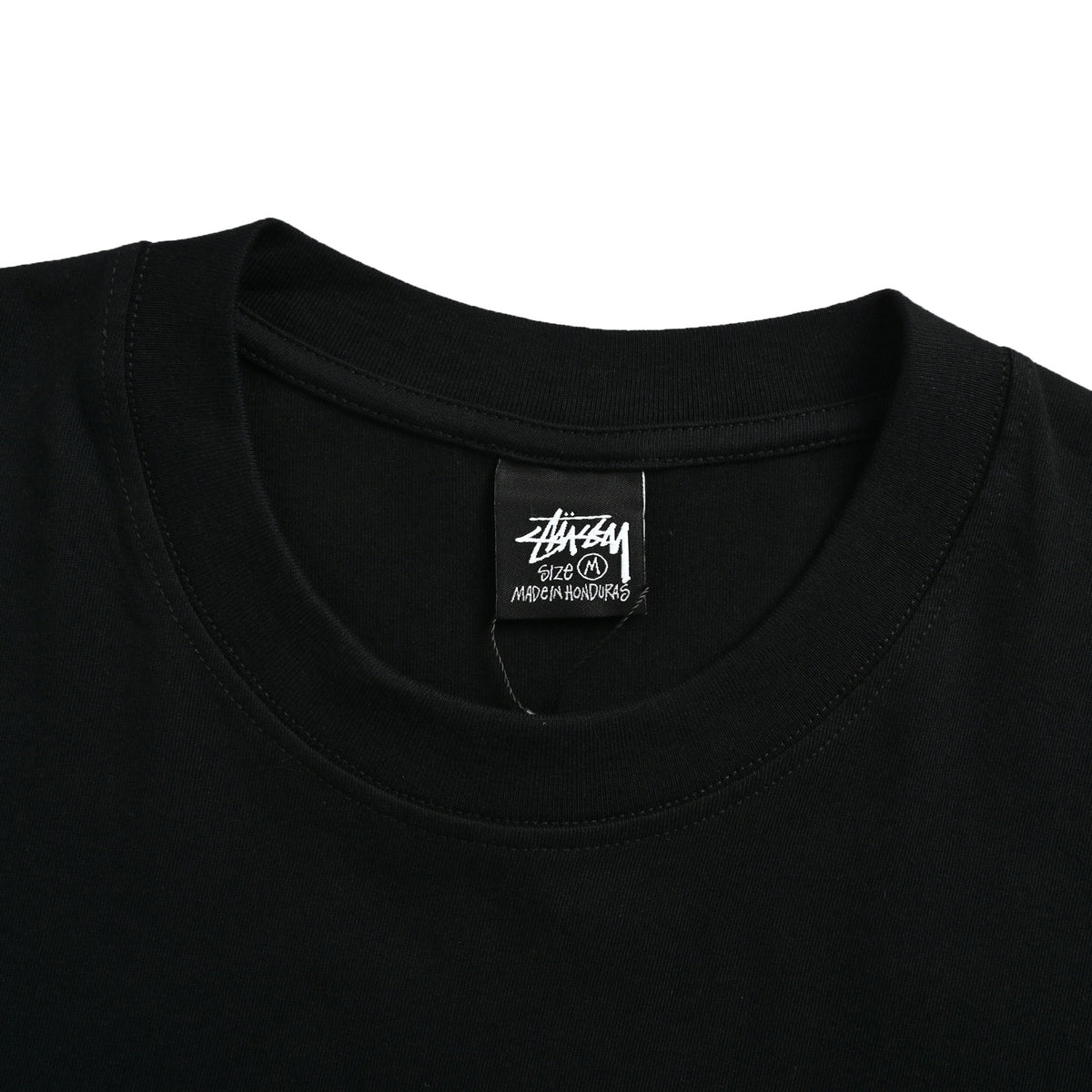 Stussy dice printed round neck short sleeves on the back