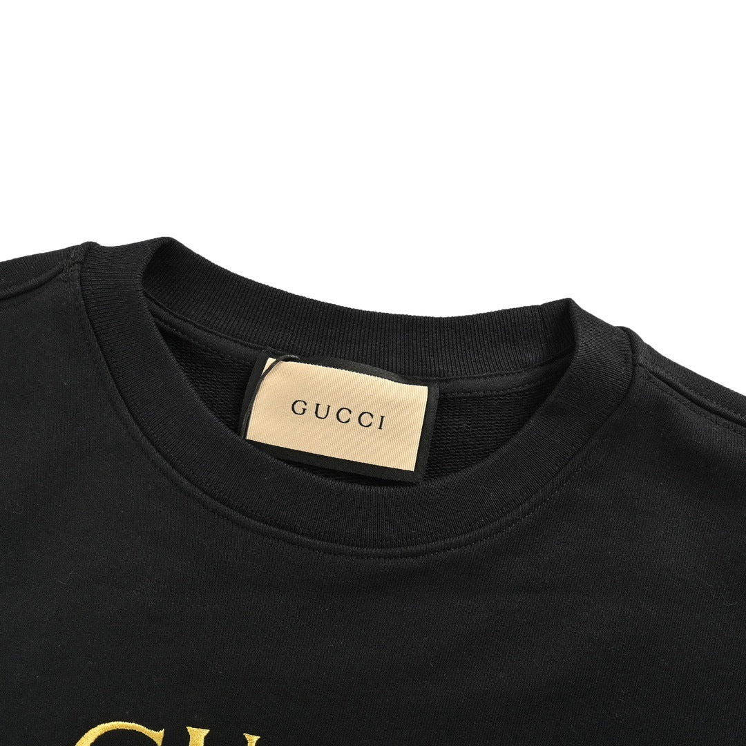 Gucci Valentine's Day Love Patch Heavy Embroidery Round Neck Sweatshirt