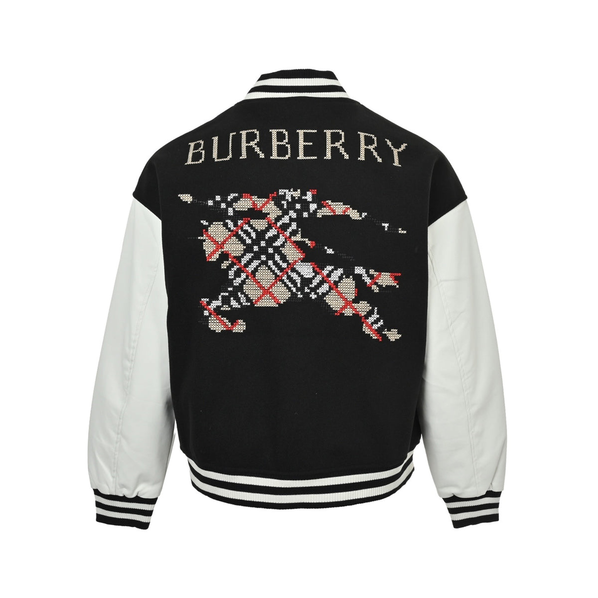 Burberry plaid war horse LOGO baseball jacket jacket