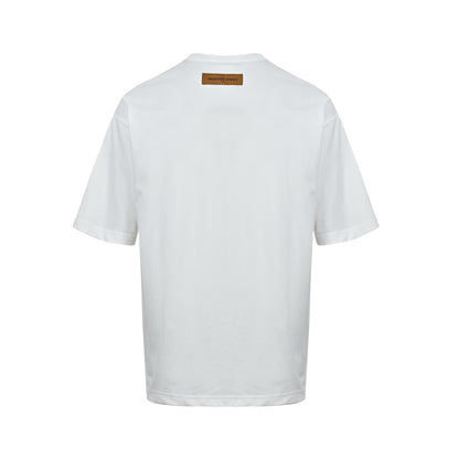 Louis Vuitton three-flower print short sleeves