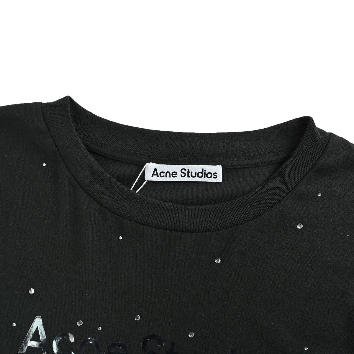 Acne Studios 26ss North American limited edition rhinestone long-sleeved T-shirt