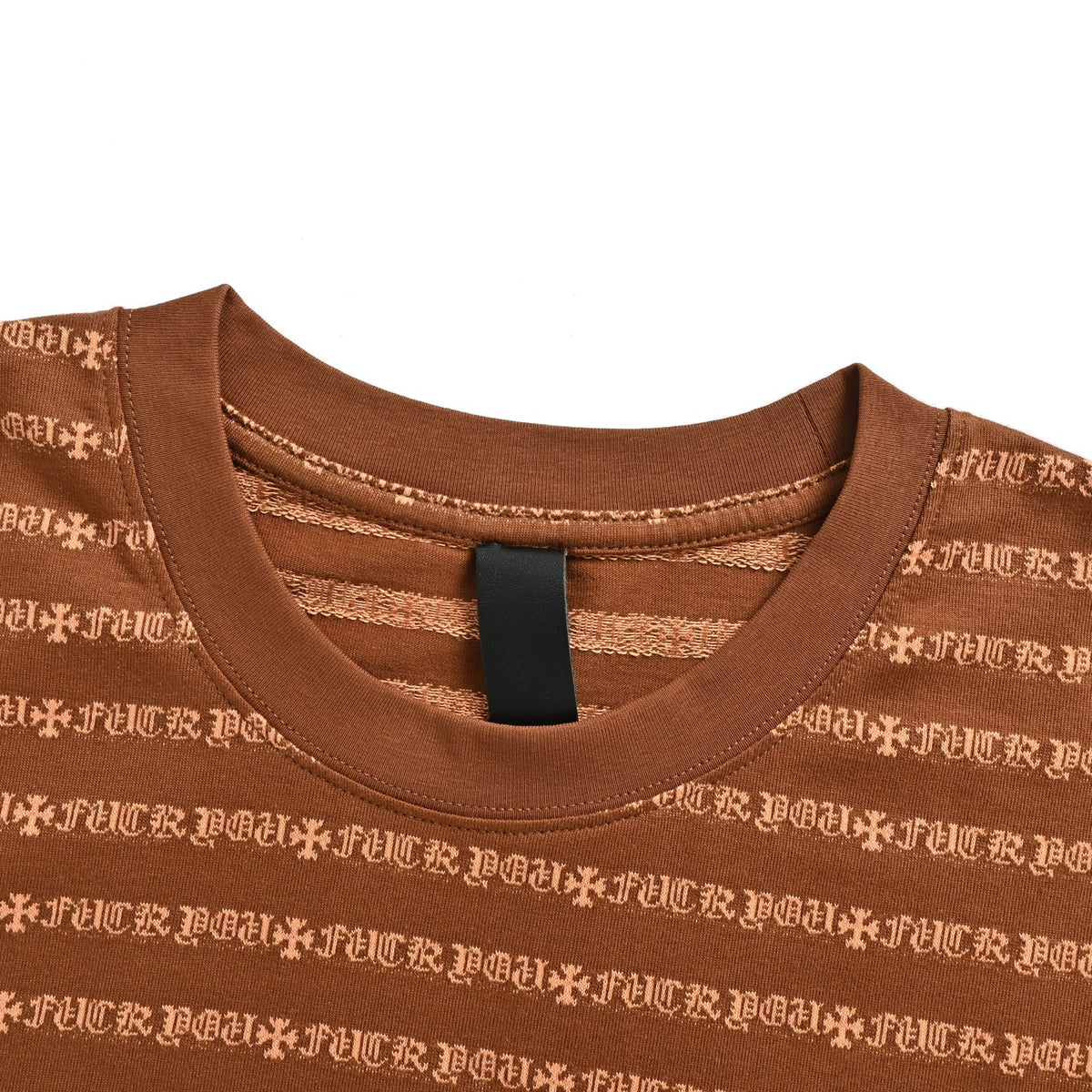Chrome Hearts/Chrome Heart red lip printed cross Sanskrit yarn-dyed short sleeves
