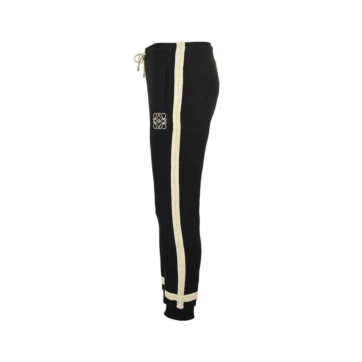 Loewe/Loewei embroidered logo braided webbing trousers