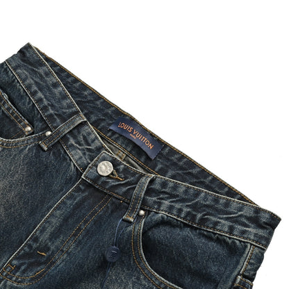 Louis Vuitton 23Fw tool embroidered jeans