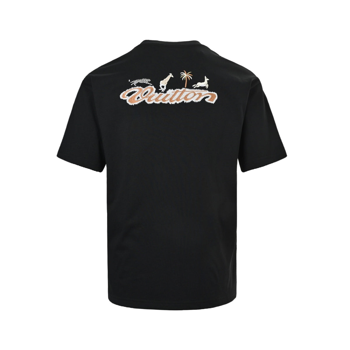 Louis Vuitton 26ss zoo embroidered short sleeves