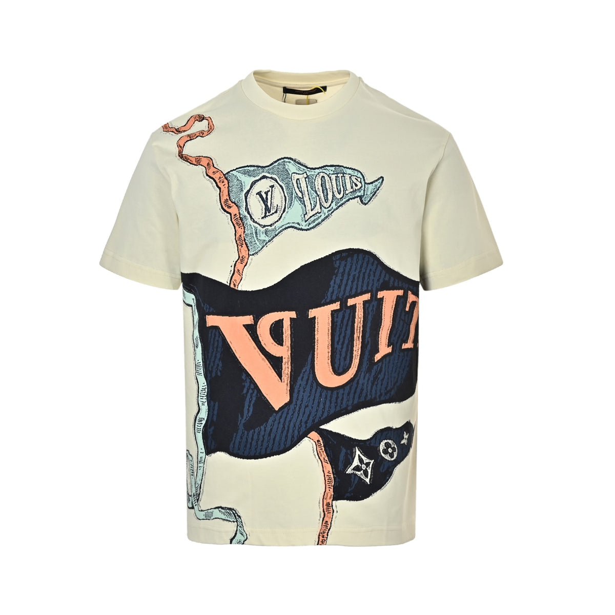 Louis Vuitton flag print short sleeves