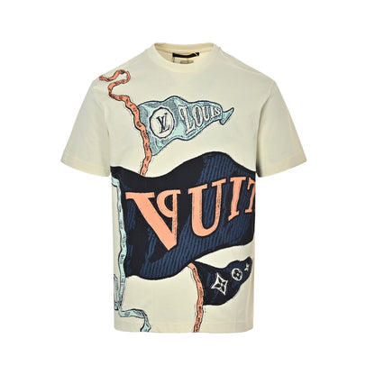 Louis Vuitton flag print short sleeves