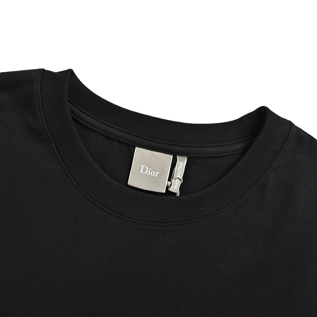 Dior short sleeves with dark letter embroidery on the chest