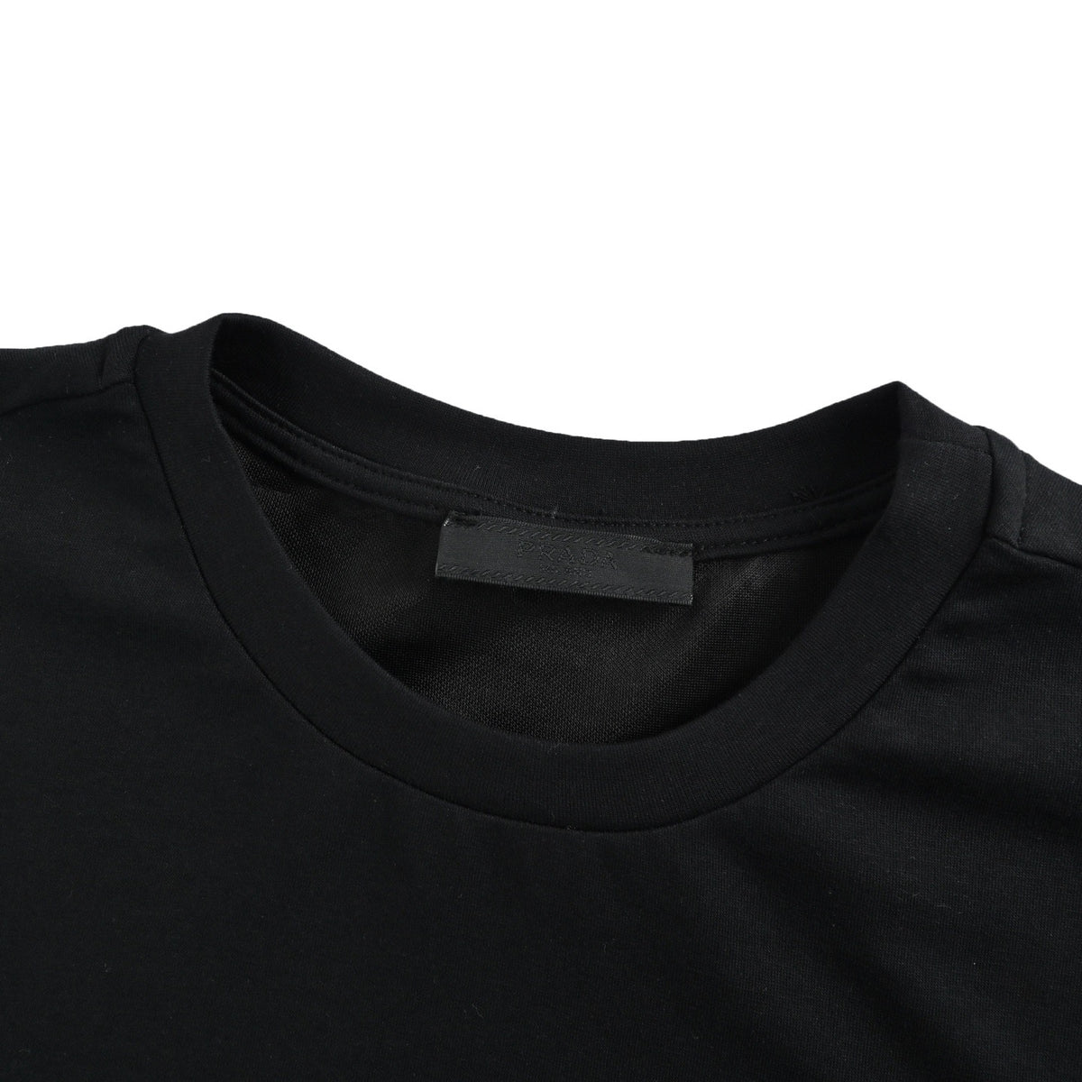 Prada short sleeves with triangle logo on chest