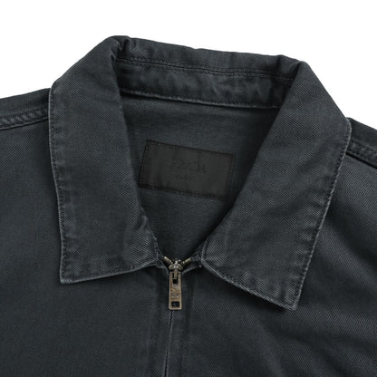 Prada 25Fw triangle zipper denim jacket