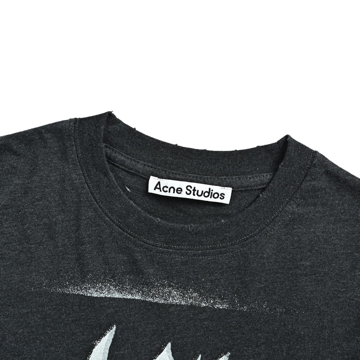Acne Studios 26ss Gothic spray-painted lettering long-sleeved T-shirt