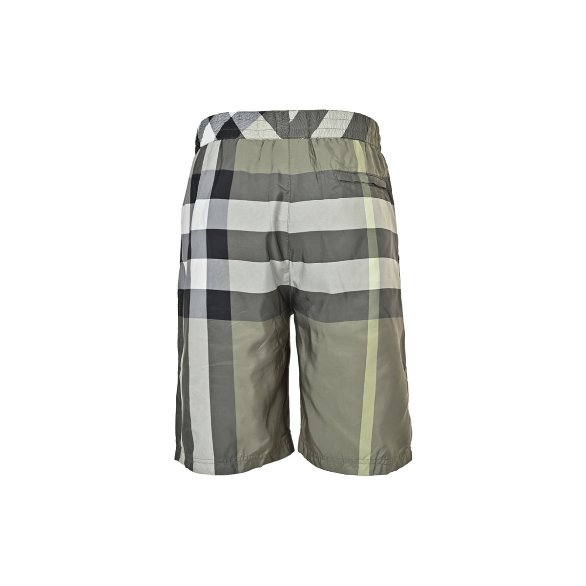 Burberry plaid drawstring mesh lined beach shorts