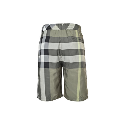 Burberry plaid drawstring mesh lined beach shorts