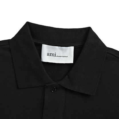 Ami Paris Classic Love Embroidered Polo Short Sleeve