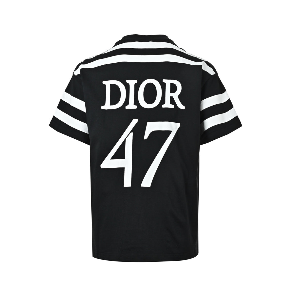 Dior 47 letter stripe printed short sleeves