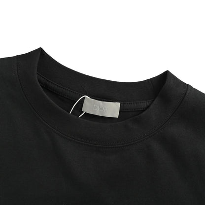 Dior 25ss reflective diamond logo printed short sleeves