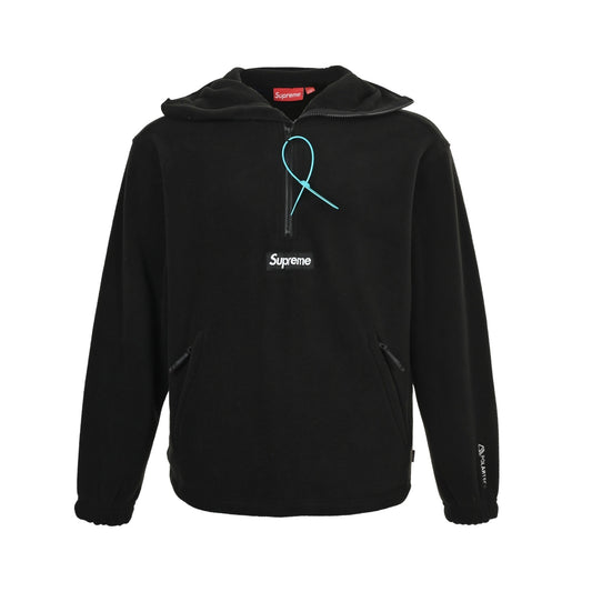 Supreme collaboration half-zip hooded sweatshirt