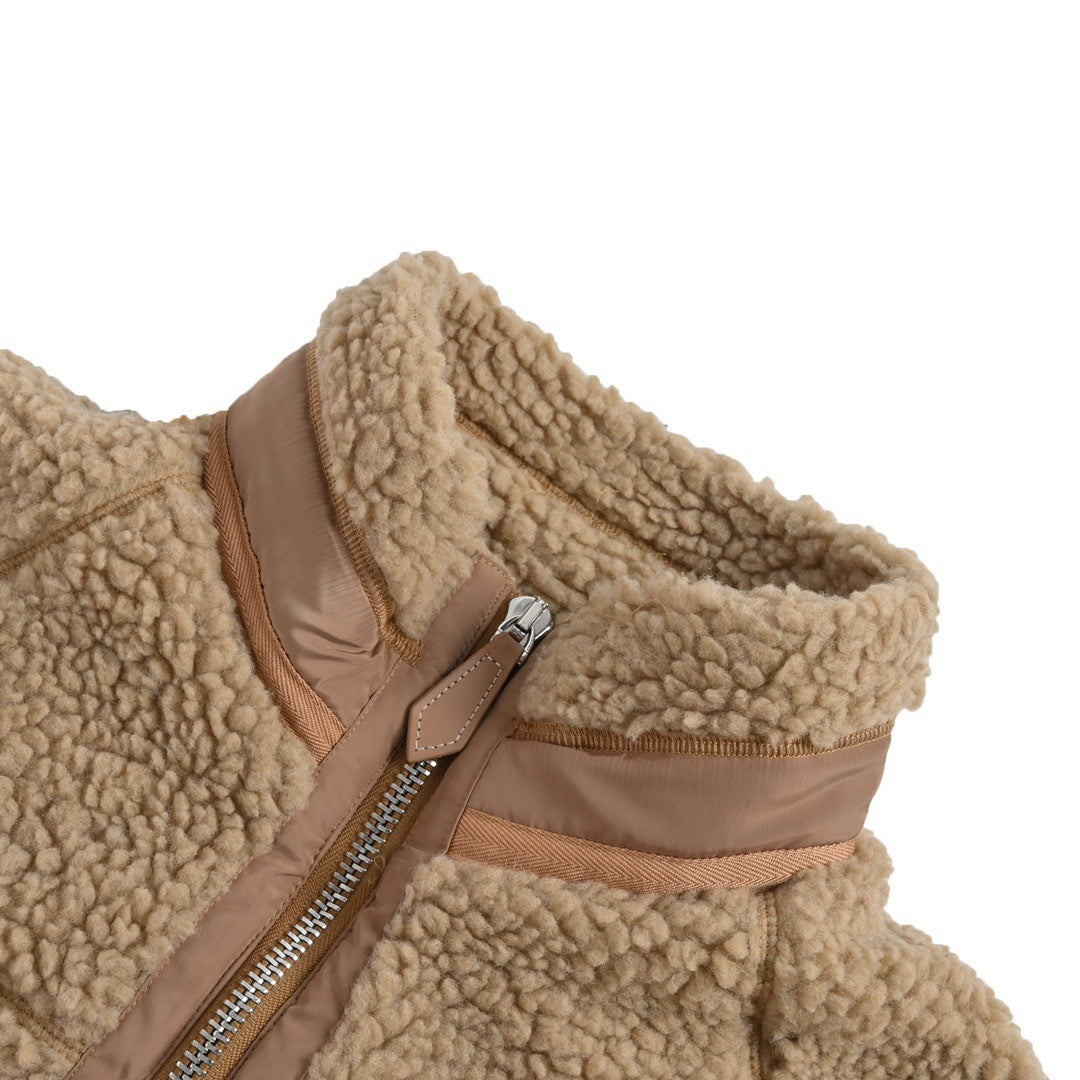 Burberry 22Fw overlapping letter sherpa jacket