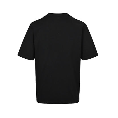 Fendi 25ss little monster eyes FF leather brand pocket short sleeves