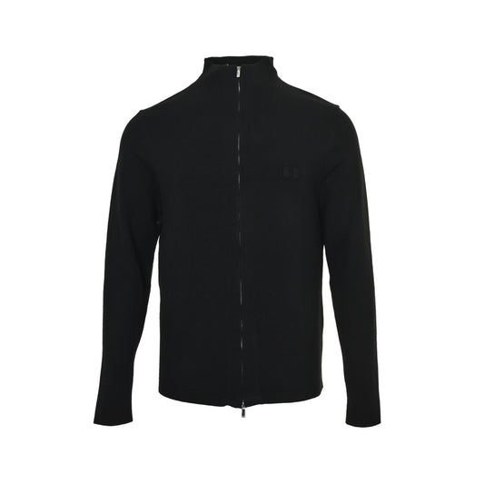 Dior CD logo embroidered embossed zipper sweater jacket