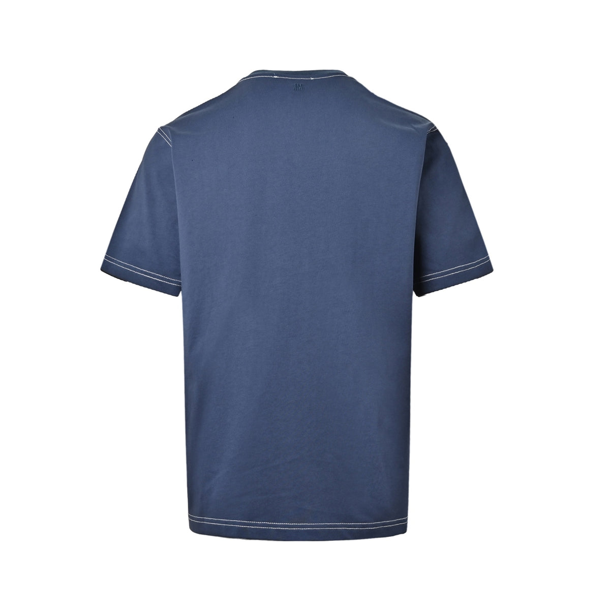 Ami Paris 26ss topstitched heart embroidered short sleeves