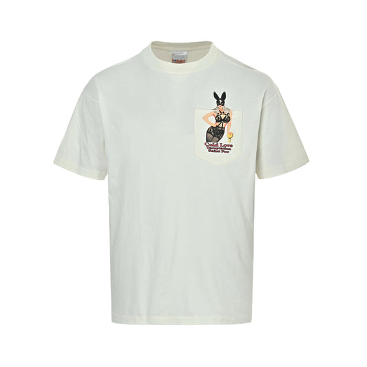 SAINT MICHAEL bunny girl print short sleeves