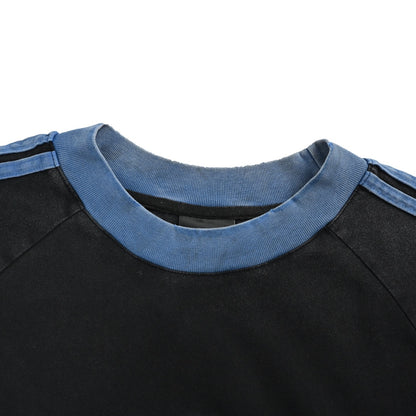 Balenciaga/Balanciaga 26ss 3M embroidered contrasting webbing washed short sleeves