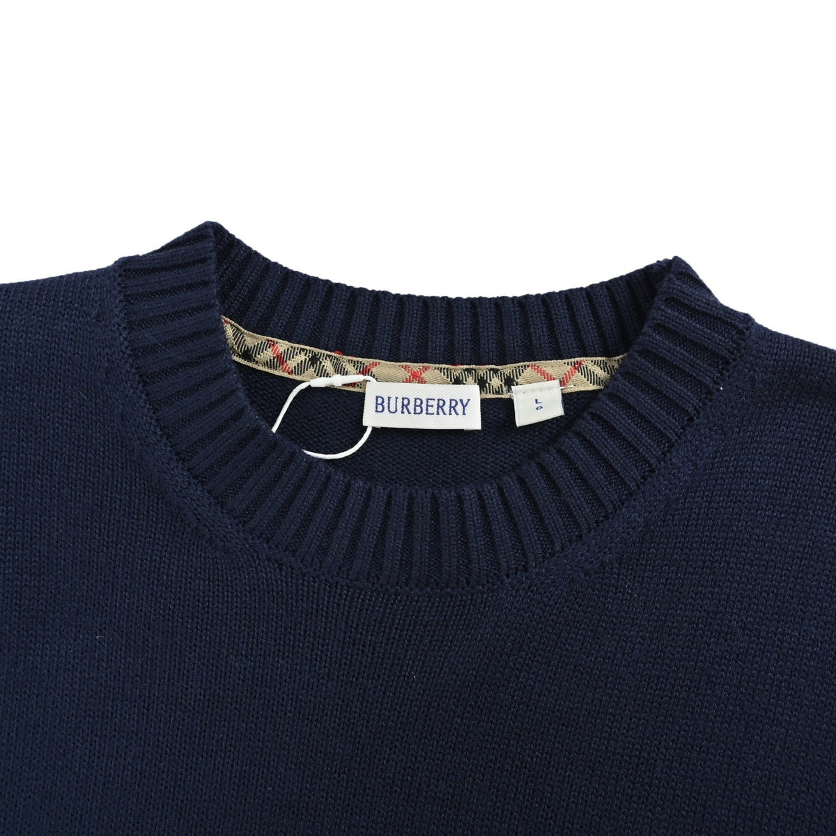 Burberry 25Fw war horse logo embroidered crew neck sweater