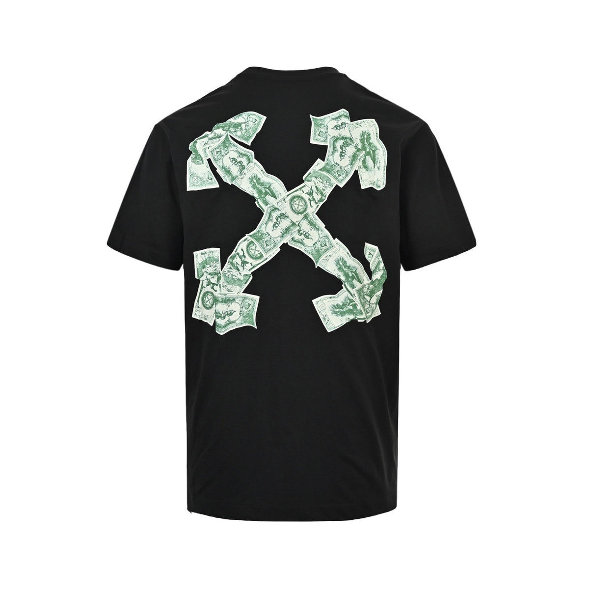 OFF WHITE dollar bill arrow print short mouth