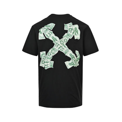OFF WHITE dollar bill arrow print short mouth