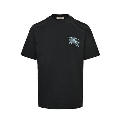 Burberry Overlapping War Horse Knight Small Label Embroidered Short Sleeves