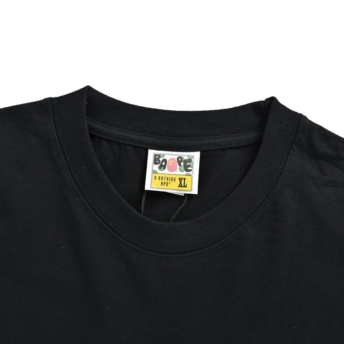 BAPE ape head sight letter print short sleeves