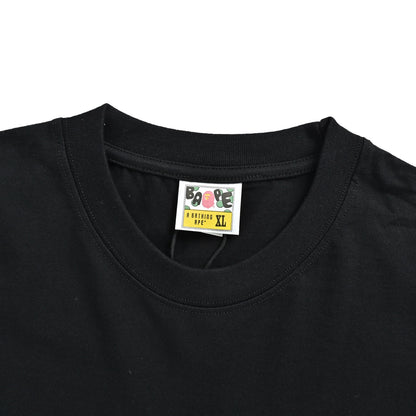 BAPE ape head sight letter print short sleeves