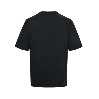 Celine red embroidered pocket short sleeves
