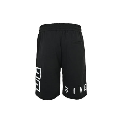 GIVENCHY three-dimensional embroidered letter logo shorts