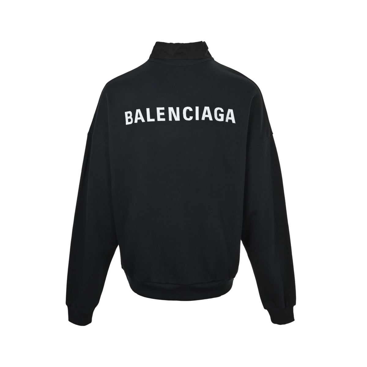 Balenciaga 25Fw fake front and back embroidered two-piece lapel sweatshirt
