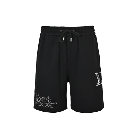 LouisVuitton/Louis Vuitton double logo embroidered shorts