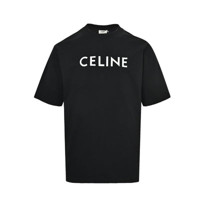 Celine classic letter laminated printed short sleeves